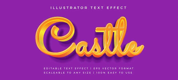 Sprookje 3D-tekststijl lettertype-effect