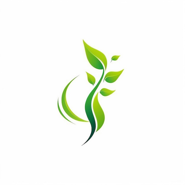 Sprout eco logo groene blad zaailingen groeiende plant Abstract ontwerpconcept voor eco-technologie thema