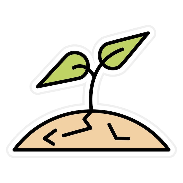 Vector sprout icon vector image can be used for spring