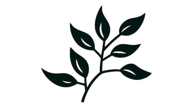 Росток макет эко логотип зеленый лист рассады растущее растение Векторная икона