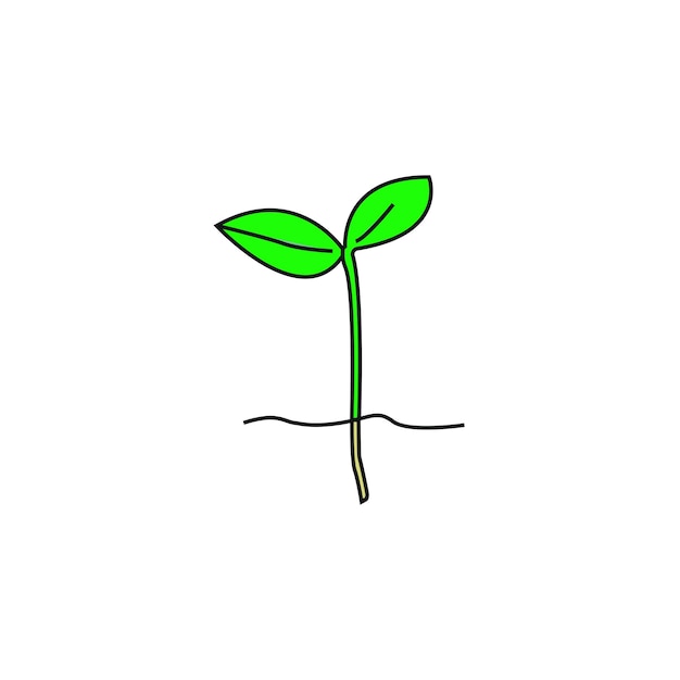 sprout vector type icon