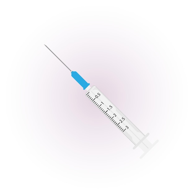 Spuit pictogram geïsoleerd op een witte achtergrond. Vector illustratie. Eps 10.