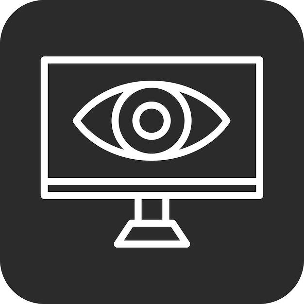 サイバーセキュリティアイコンセットのスパイウェアベクトルアイコンのイラスト