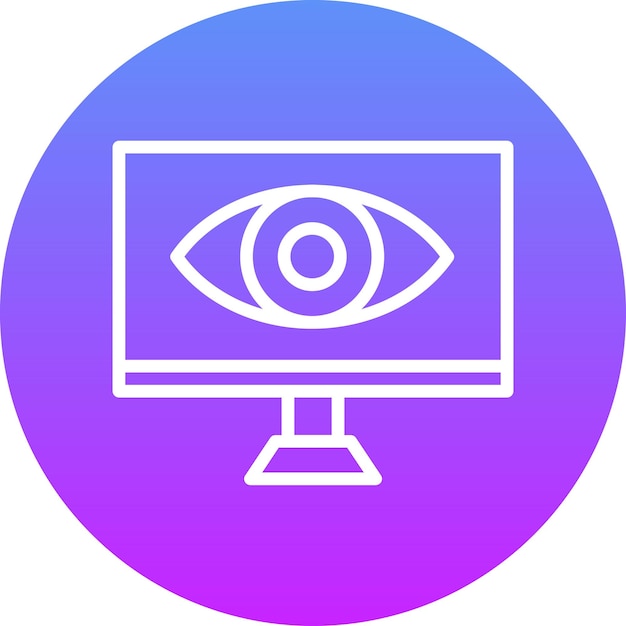 Spyware vector icoontje illustratie van Cyber Security icoonset