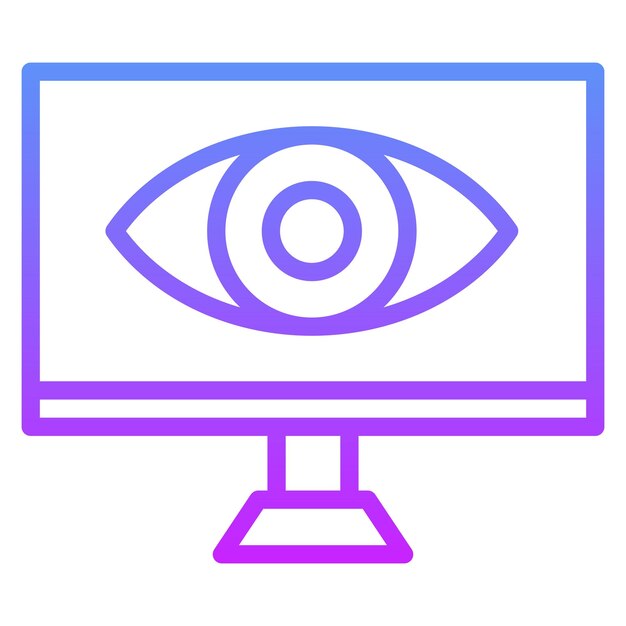 Spyware vector icoontje illustratie van Cyber Security icoonset