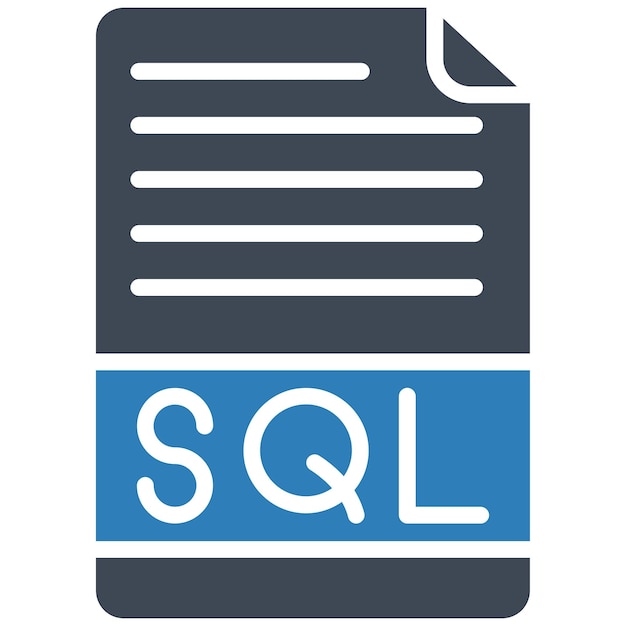 Sql File Vector Illustration Style