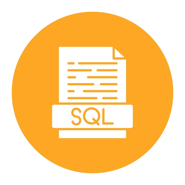 Sql File Vector Illustration