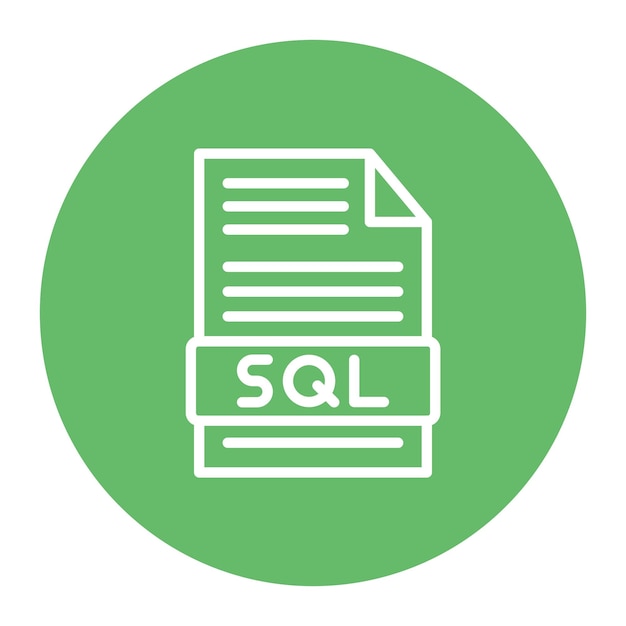 SQL-icon vector afbeelding Kan worden gebruikt voor Data Science