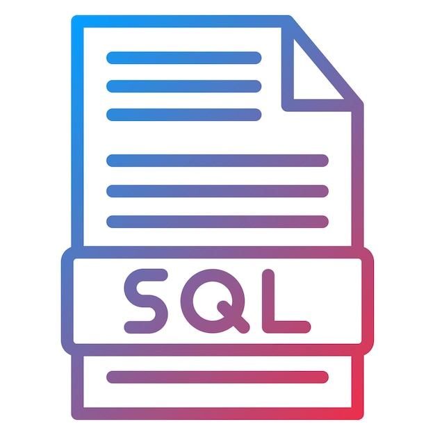 SQL-icon vector afbeelding Kan worden gebruikt voor Data Science
