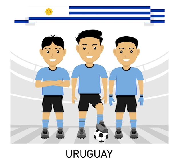 Premium Vector Squad team world cup uruguay