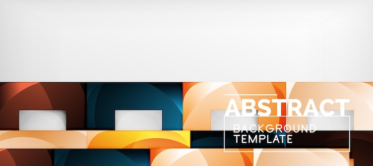 Vector square background abstract squares on grey business or techno template