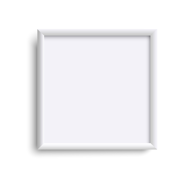 Square blank picture frame