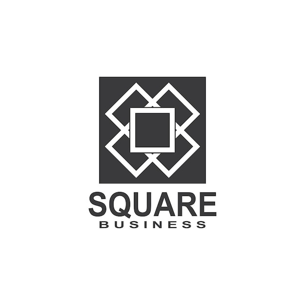 Vector square business icon and symbol template