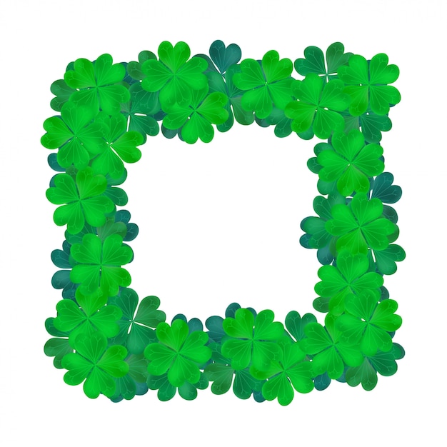 Square clover frame.