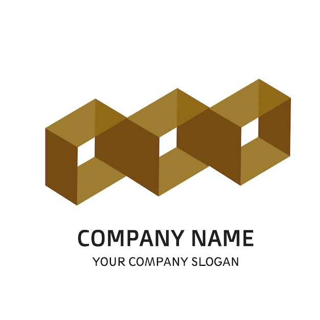 Square company logo vector