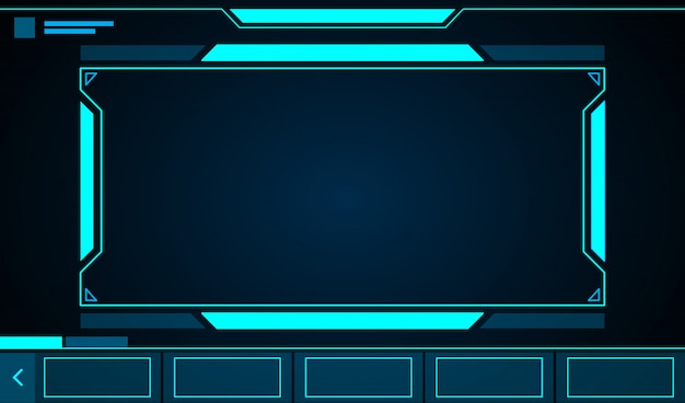 Square frame abstract technology future interface hud .