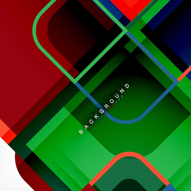 Вектор Квадратный геометрический абстрактный фон бумажный художественный дизайн для обложки дизайн шаблона книги плакат cd обложка иллюстрация