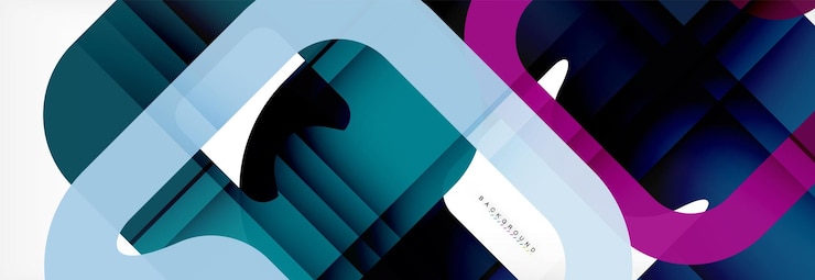 Vector square geometric background multicolored template for business or technology presentation or web brochure cover layout wallpaper