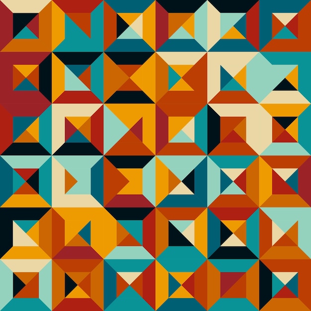 square geometric shapes pattern design 2