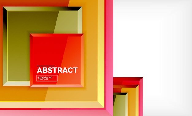 Square geometrical background
