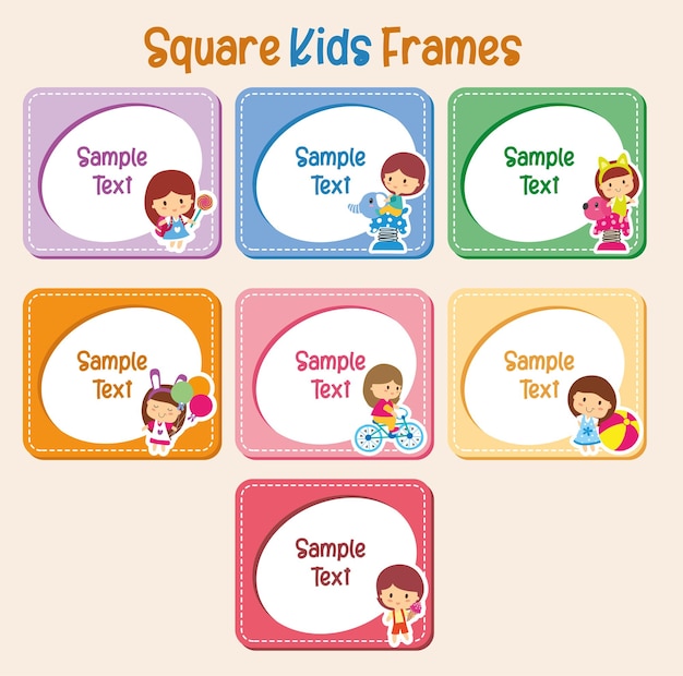 Square Kids Frames