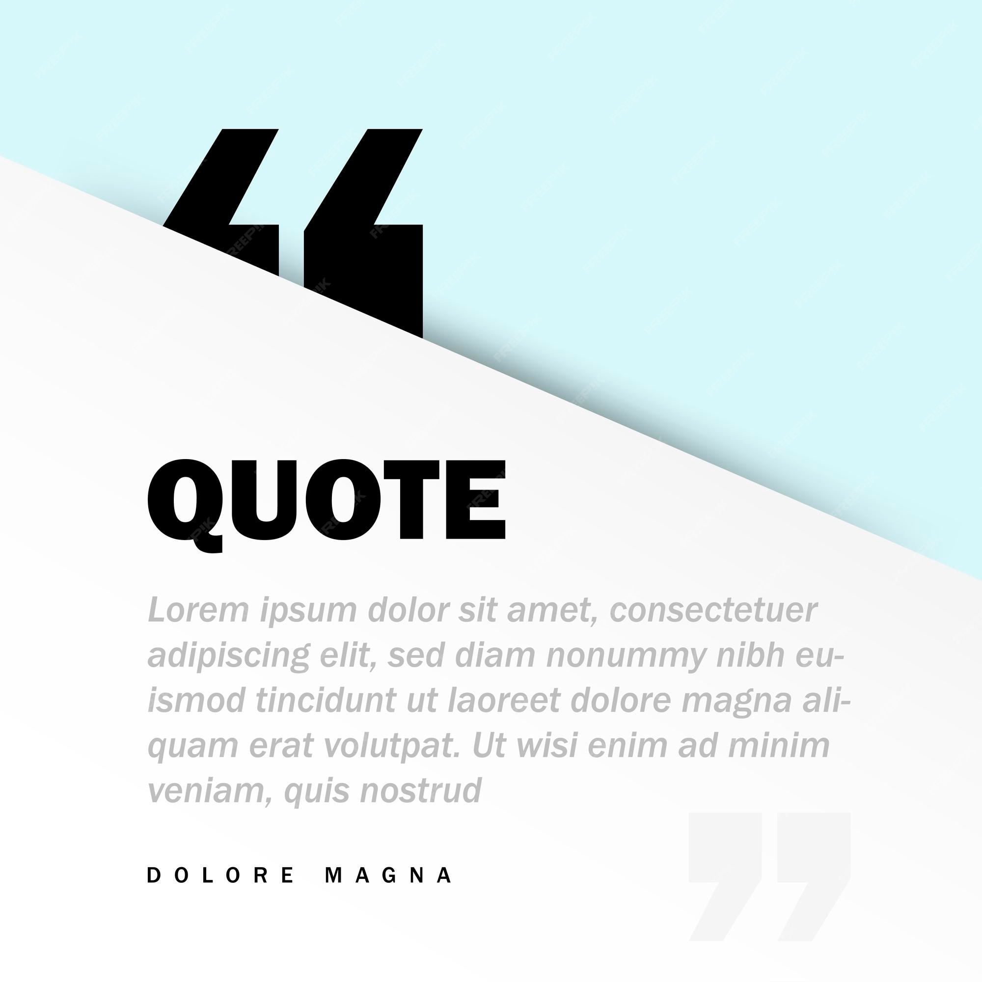 Premium Vector | Square motivation quote template vector background with  realistic soft shadows in material design. good for inspirational text,  quotes etc. horizontal layout. vector illustration