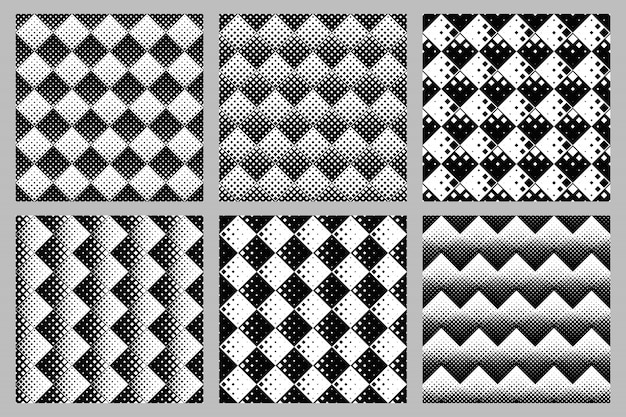 사각형 패턴 배경 세트-추상적 인 벡터 그래픽 디자인