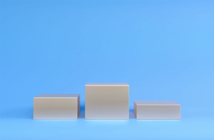 Vector  square podium, pedestal or platform, background for cosmetic product presentation. 3d podium. advertising place. blank product stand background in pastel colors.
