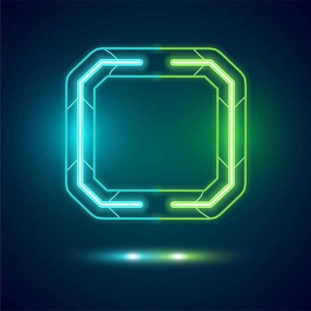 Square technology vector banner.