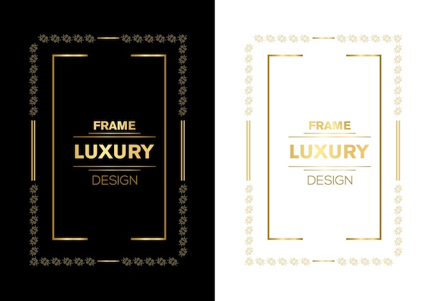 Квадратный винтажный золотой векторный дизайн рамы