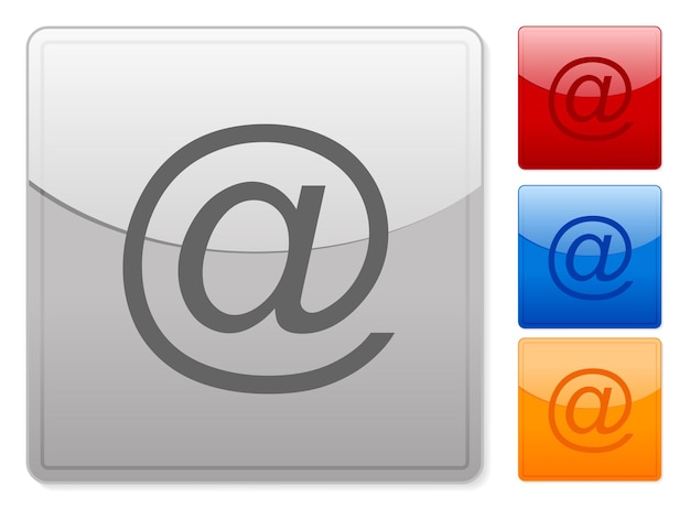 Square web buttons email