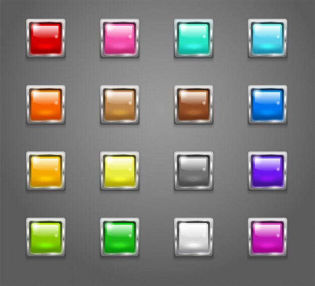 Square web buttons