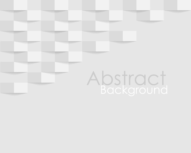 Square white and grey abstract background