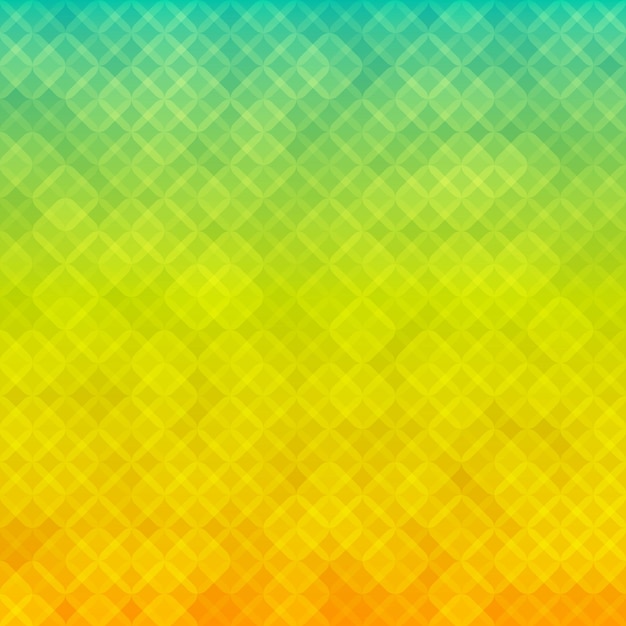 Squares mosaic effect glow yellow green gradient background