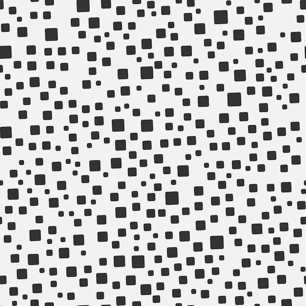 Vector squares seamless pattern monochrome vector illustration