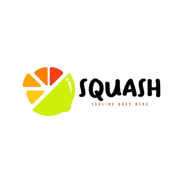 Squash Logo Ontwerp Concept Vector