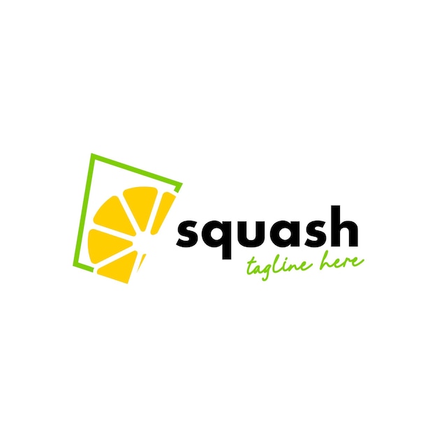 Squash Logo Ontwerp Concept Vector