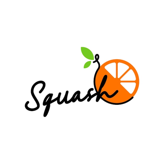 Squash Logo Ontwerp Concept Vector