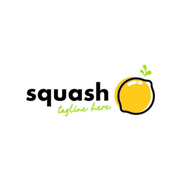 Squash logo ontwerp concept vector