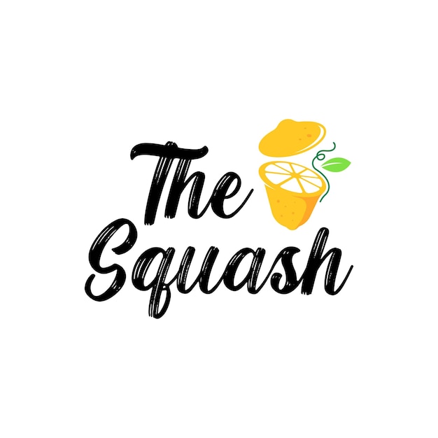 Squash logo ontwerp concept vector