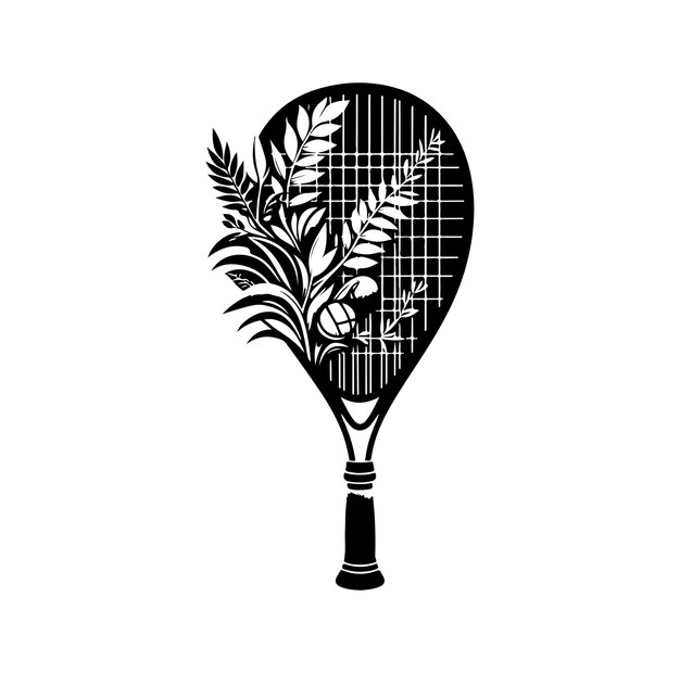 Vector squash racket vector illustration