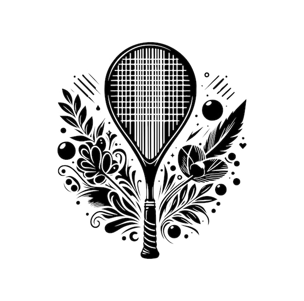 Squash racket vector illustration