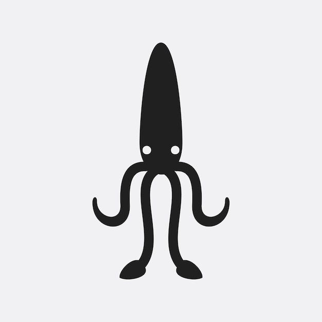 Vector squid icon illustration