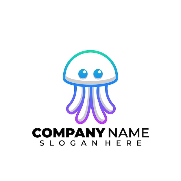 Logo artistico linea calamari