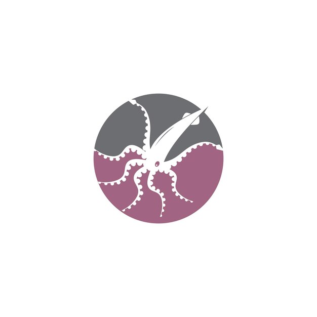 Кальмар логотип вектор