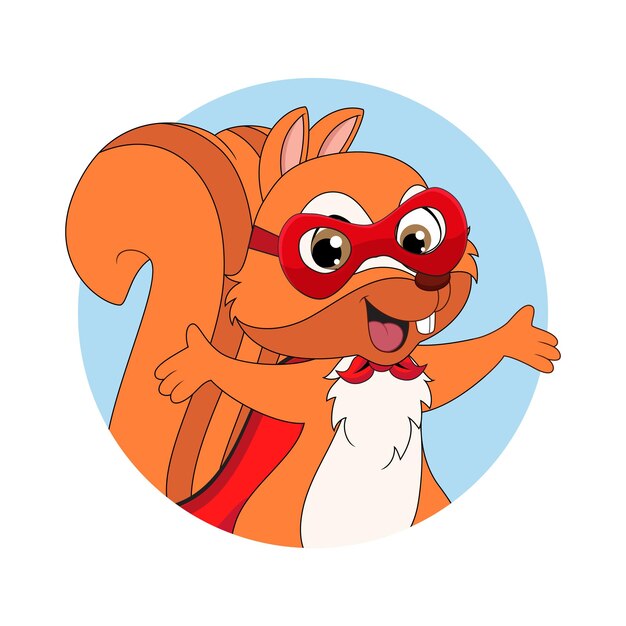 Vector squirrel cartoon