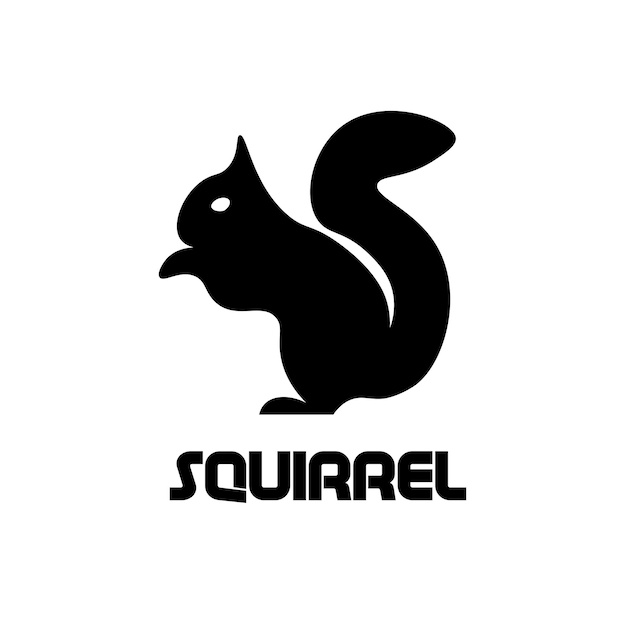 Squirrel logo illustration vector design