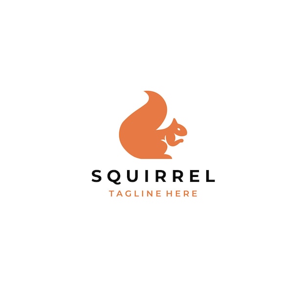 Squirrel logo illustration