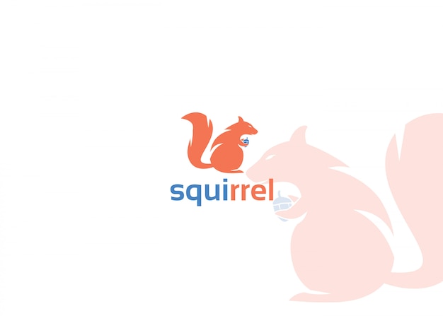 Vector squirrel logo
