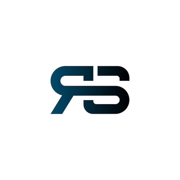 sr letter logo design
